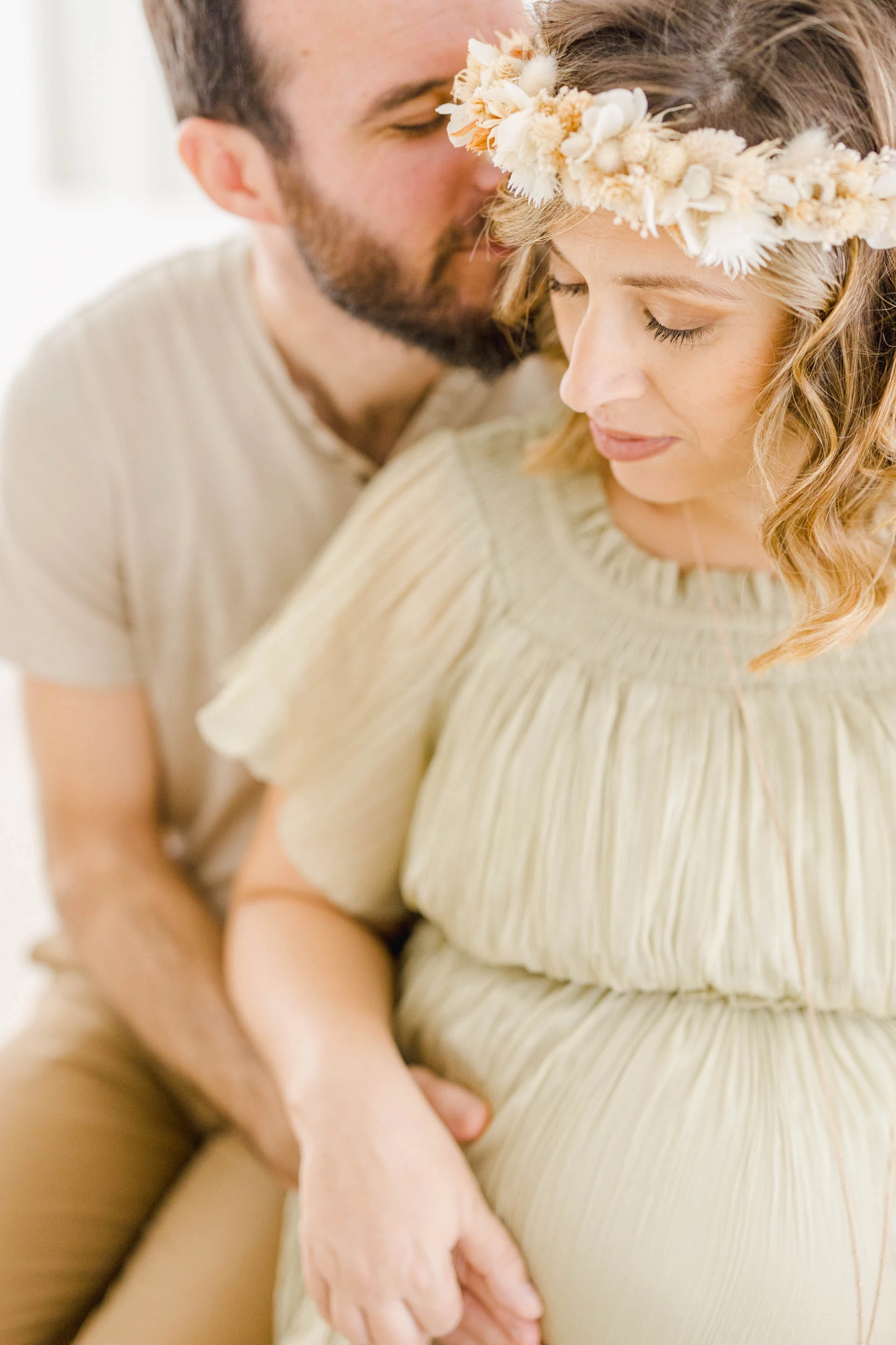 robe enfant bonheur bandeau marron